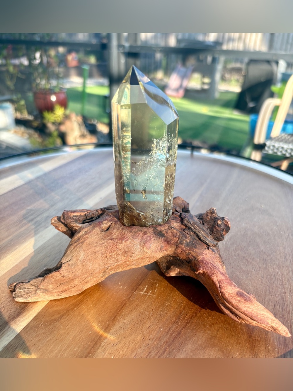 Citrine Point with custom holder